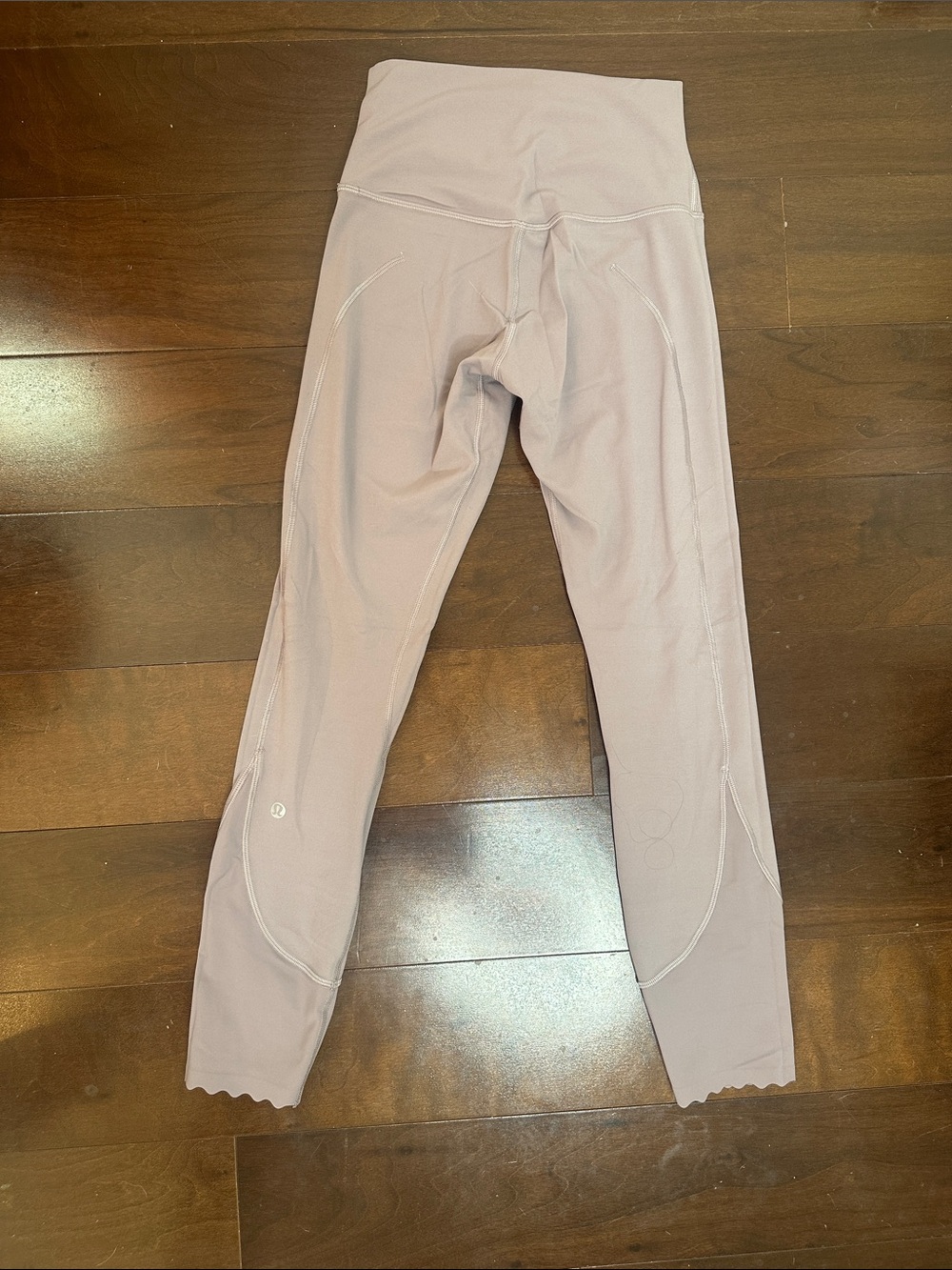 lululemon athletica High-Rise Leggings in Dusty Mauve, scallop ankle